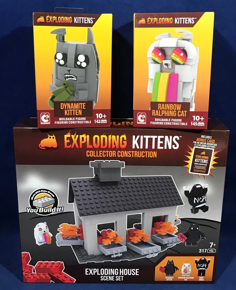Basic Fun Exploding Kittens Construction Set 317 Pcs 7
