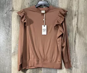 GOOD HART by Matilda Jane Eleanor Top Women's M Long Sleeve Soft T-Shirt NWT - Picture 1 of 8