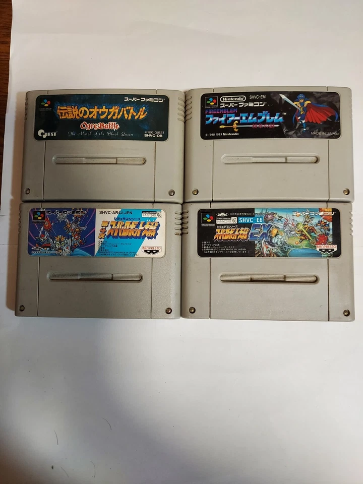 Super Famicom Fire Emblem The Legendary Ogre Battle Robot Wars Japan SFC Set - Image 1 of 4