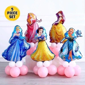 5 globos de papel de aluminio princesa de Disney para niñas Elsa Bella Ariel sirena cenicienta - Imagen 1 de 6