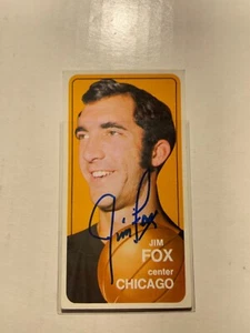 Chicago Bulls JIM FOX Signed Card - Picture 1 of 1