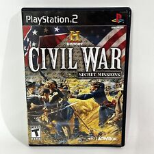 History Civil War Secret Missions (PlayStation PS2, 2008) Complete CIB Disc Good