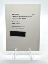 Luka Doncic 2022-23 Panini National Treasures Clutch Factor Sig. Redemption