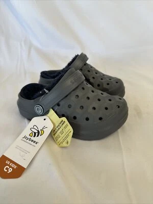 Joybees Child’s Sz 9 Charcoal/navy Lined Clog Foto 1 de 4
