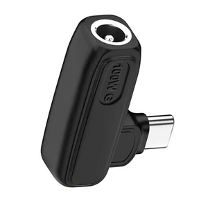 90 Degree DC 5.5x2.1mm To PD USB C 100W Adapter Type C Power Charger Converter - Zdjęcie 1 z 12