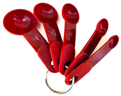 KitchenAid Red/ Raspberry Color Measuring Spoons [COMPLETE] (EUC) - Image 1 of 3