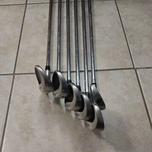 Taylormade super steel burner iron set 3 5 6 8 P with karma square 2 sabre  - Picture 1 of 5