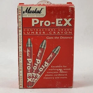 Markal Pro-Ex matita per legname grado contractors scatola rossa da 12 - Foto 1 di 7