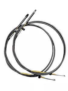 2@ 18 ft Mercury Mariner Outboard Remote Gear / Throttle Control Cable C5 Gen I - Picture 1 of 8