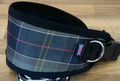 LEADTHEWAY GREYHOUND / LURCHER COLLAR FLEECE LINED ADJUSTABLE 13" - 17" #~#