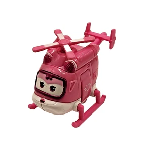 Super Wings Modellino Dizzy Rescue Riders Trasforming Elicottero Rosa - Foto 1 di 11