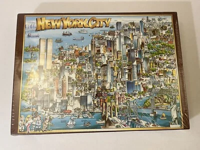 New York City Jigsaw Puzzle 504 Interlocking Pieces Vintage 1988 - Image 1 of 4