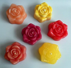 Schwimmkerzen Duftkerzen handgefertigt Rosen 75 x 35 mm (Ø x H) mm - Bild 1 von 16