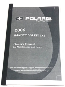 OEM Original USED Owner's Manual Catalog 2006 Ranger 500 EFI 4x4 P/N 9920333 NEW - Picture 1 of 5