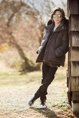 Chaqueta Moose Knuckles para niños talla grande usada original 3Q con piel Foto 1 de 4