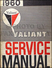 1960 Plymouth Valiant Shop Manual MINT Original Repair Service base book for 61