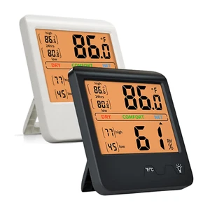 🌡️Digital Thermometer & Hygrometer | 4" LCD | Humidity Gauge Monitor Indicator - Picture 1 of 13