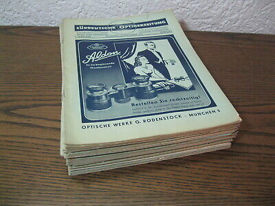 Sammlung 32x Süddeutsche Optikerzeitung 1949 1950 1951 1955 1956 Rodenstock • 99.90€