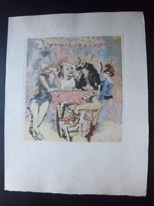 gravure cirque Roger Wild "les Saltimbanques" - Picture 1 of 1