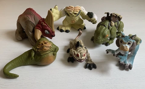 Star Wars Creatures Lot of 6 Jabba Nexu Taun Taun Reek Wampa Dewback 2001-2015 Cover