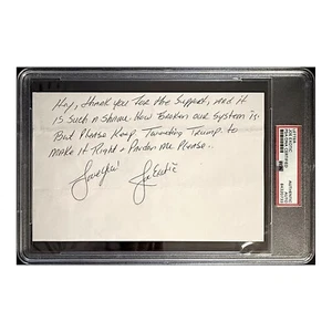Joe Exotic The Tiger King Handwritten Signed Letter From Prison Trump PSA - Picture 1 of 2