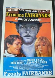 F COMME FAIRBANK - PATRICK DEWAERE + MIOU-MIOU - ORIGINAL BELGIAN MOVIE POSTER - Picture 1 of 1