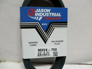 Jason Industrial MXV4-750 Premium Neoprene Rubber  V-Belt  1/2” x 75”  New - Picture 1 of 3