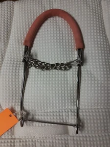 Tough 1 Kelly Silver Star Hackamore with Rubber Tubing, Horse Size, Stainless - Picture 1 of 6