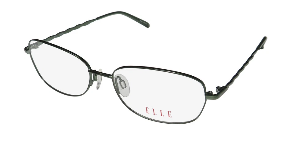 NEW ELLE 13366 ELEGANT DURABLE CLASSIC STAINLESS STEEL EYEGLASS FRAME/GLASSES - Image 1 of 1