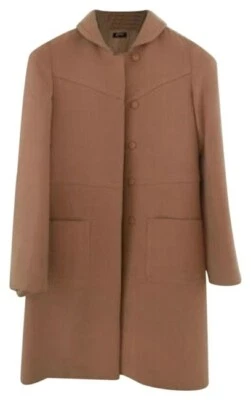 Abrigo Jil Sander Beige Azul Marino Talla 2 - Original $1299 Foto 1 de 4