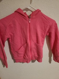 All in Motion Size XS (4-5) Performance Hooded Hoodie Sweatshirt Pink - Picture 1 of 3