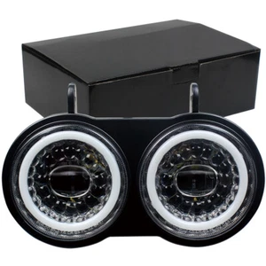 Dual LED Headlight DRL Halo For Buell XB9S XB12S 2003-2010 Years - Picture 1 of 8