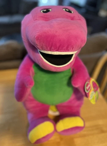 NEW BARNEY Fisher Price 2017 Dinosaur 26'' Speak N Sing Talking Singing Plush Cover