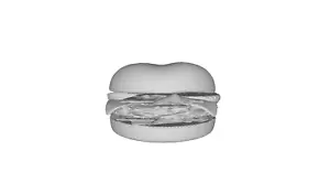 Printle Objekt Cheeseburger Hamburger -- Sandwich Fast Food für Dioramen Zugset - Bild 1 von 9