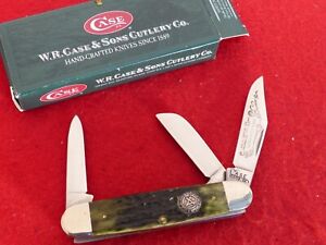 Case Tested XX 1987 NKCA green bone mint in box 6345-1/2 equal end cattle knife