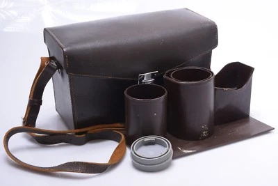 ✅ LEICA R LEATHER SYSTEM LARGE HARD CASE INSERT, STRAP & LENS CONNECTOR *READ* - Image 1 of 4