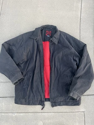 Vintage Independent Truck Company Bomber Jacket XL Quilted Faded Broken Zipper Foto 1 de 4