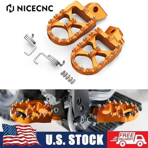 Billet MX Foot Pegs Rests Pedals For KTM EXC SX SXF XC XCW XCF EXCF EXCW XCFW - Picture 1 of 13