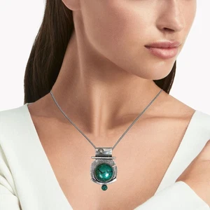 Necklace Tibetan Jewelry Turquoise Gifted Gemstone 18" Turquoise, - Picture 1 of 11