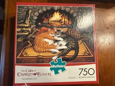 Rompecabezas de 750 piezas Cats of Charles Wysocki TODO AGOTADO con póster Foto 1 de 2