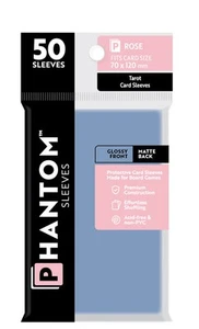 2 Packs Phantom Sleeves: "Rose Size" (70mm x 70mm) - Gloss Matte (50) (Compatibl - Picture 1 of 1
