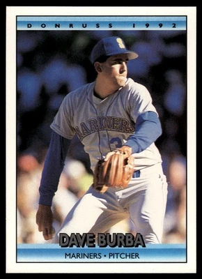 1992 Donruss #566b Dave Burba Leaf, Inc - Image 1 of 2