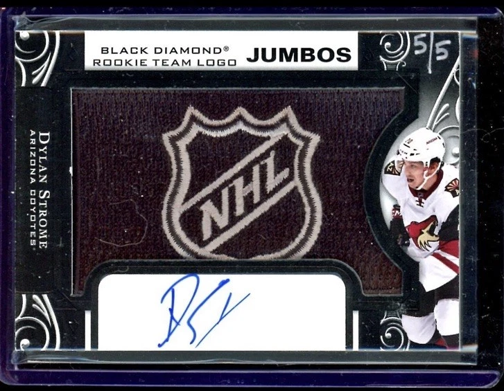 2016-17 Black Diamond Dylan Strome NHL Shield 5/5 Auto - Image 1 of 2