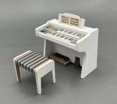 Vintage Lundby Dolls House Organ And Stool  (VEC/108) - Image 1 of 4