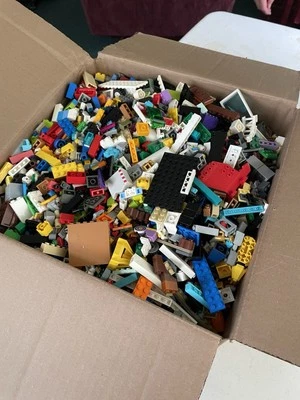 LEGO Bulk Lot 11 lb Random Building Parts bricks plates wheels cars pieces Lot E - Image 1 of 4