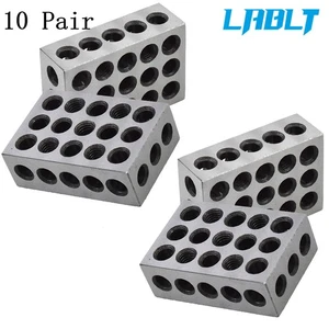 LABLT 10 Pair Ultra Precision 1-2-3 Blocks 23 Holes .0002" Machinist 123 Jig - Picture 1 of 8