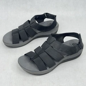 Damen-Sandalen Cloudsteppers by Clarks Fersenriemen schwarz weich gepolstert Größe 7,5 - Bild 1 von 10