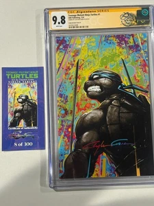 CGC 9.8 Teenage Mutant Ninja Turtles #1 SIGNED By Clayton Crain Virgin #/300 - Picture 1 of 1