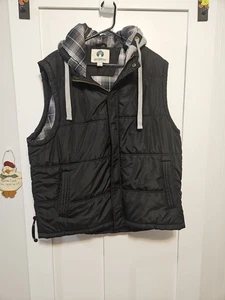  Weatherproof Quilted Puffer Vest  Hoodie Flannel Lined Men's Size XXL - Picture 1 of 13