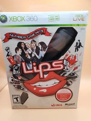 Lips Number One Hits with Microphone bundle - Xbox 360 - Brand New in sealed box - Image 1 of 4